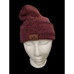 Rayli Unisex Mens Womans Pink Beanie Soft Sherpa Fur Lined Winter Hat One Size